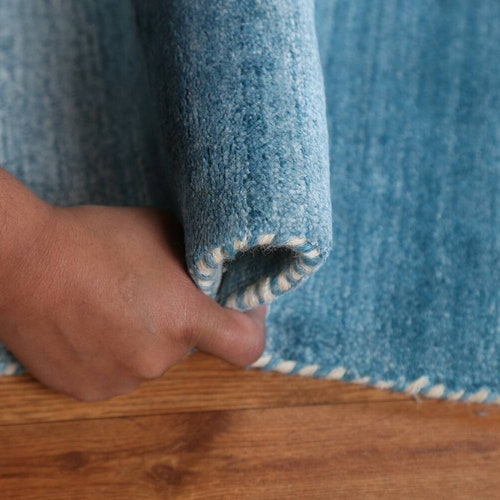 Blue shops Modern Gabbeh Rug 4x5