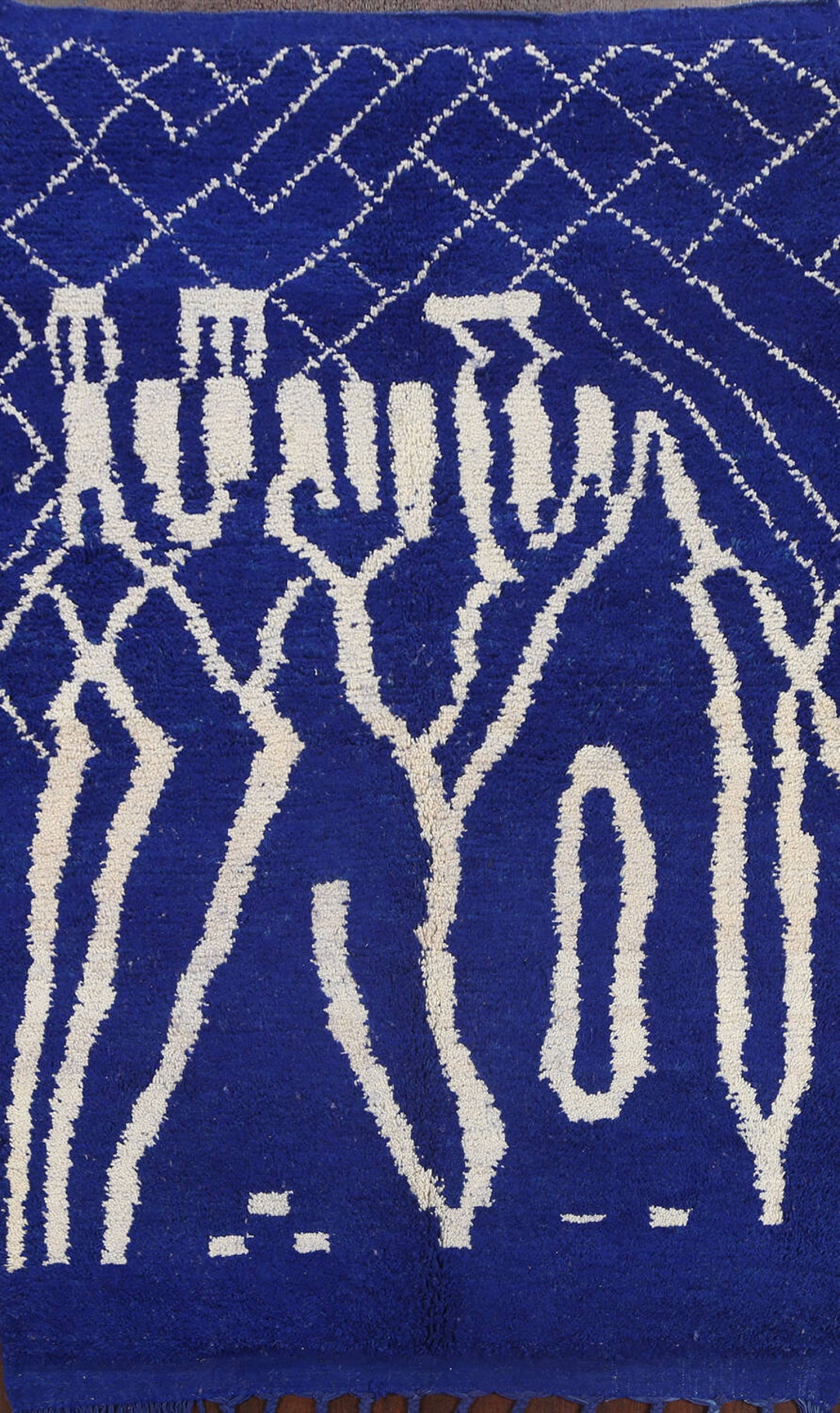 Blue Arabic Rug Blue Tribal Moroccan Oriental Area Rug 5x8, Handmade Wool Carpet - Etsy