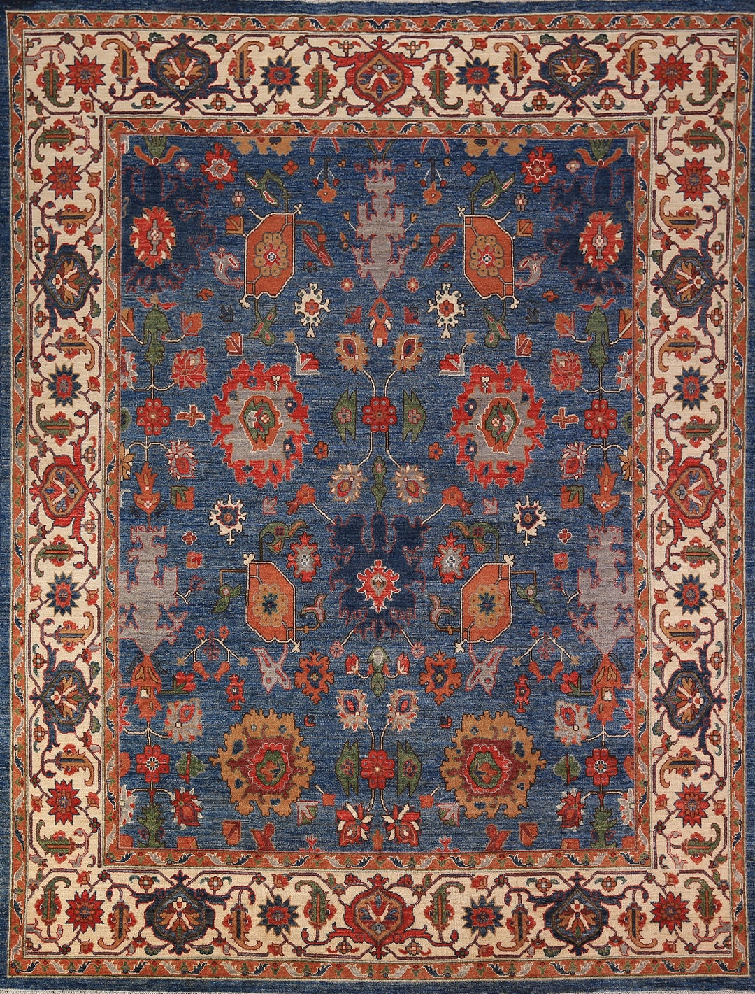 Handmade Blue Ziegler Vegetable Dye Area Rug 8x10 - Etsy