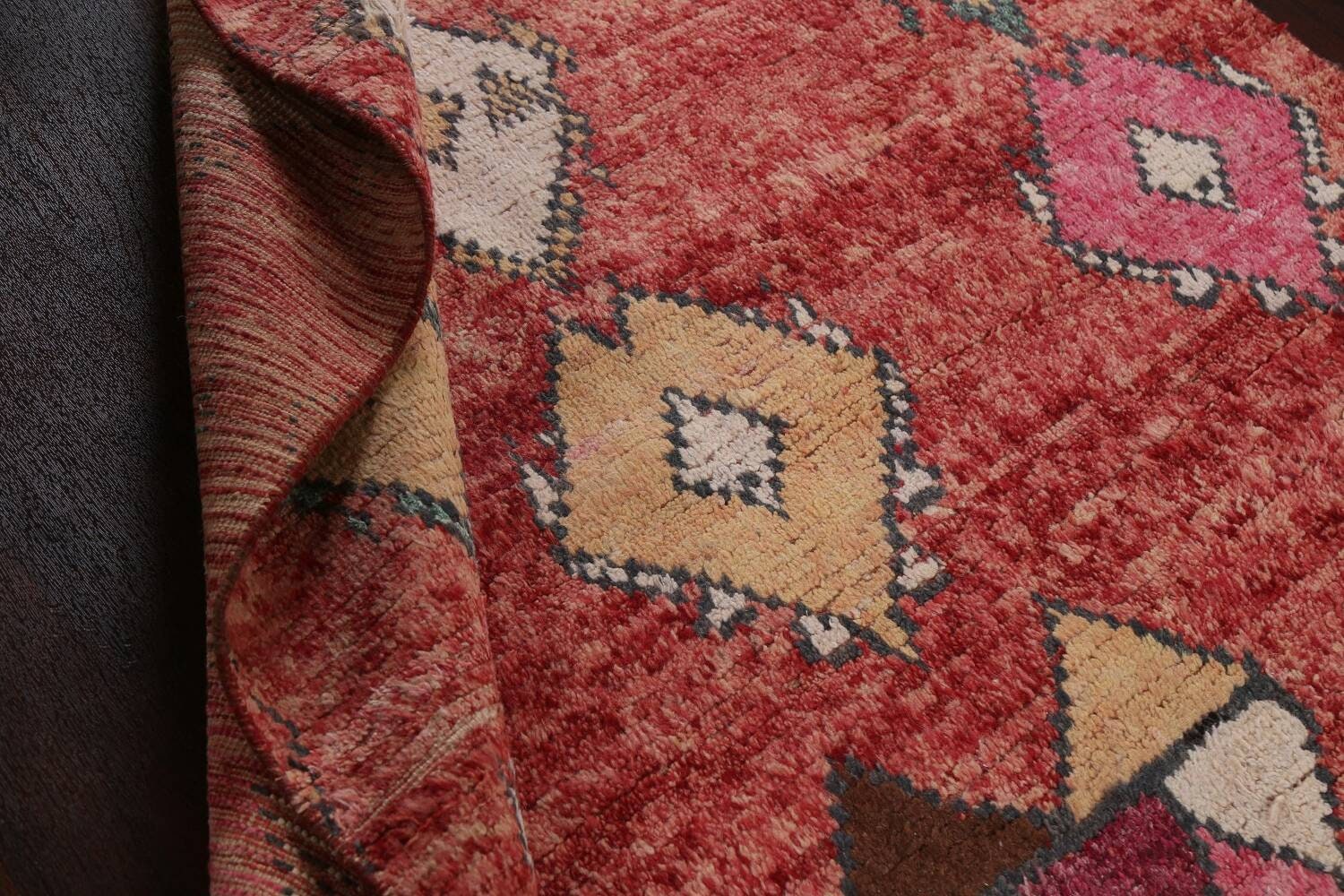 Geometric Moroccan Rug Wool 6x10 Carpet Etsy