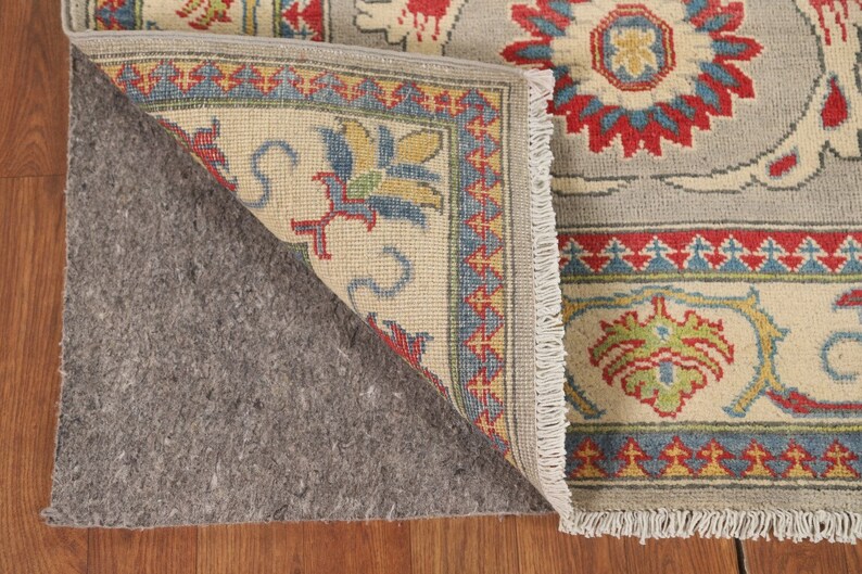 Handmade Green / Gray Kazak Oriental Runner Rug 3x10 Etsy Canada