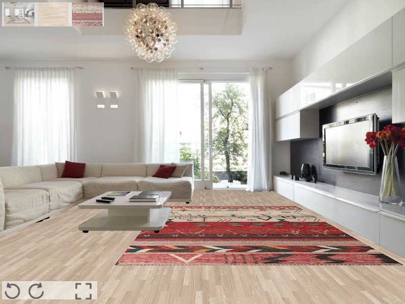 Handmade Red Tribal Moroccan Wool Rug 10x15 Etsy Canada