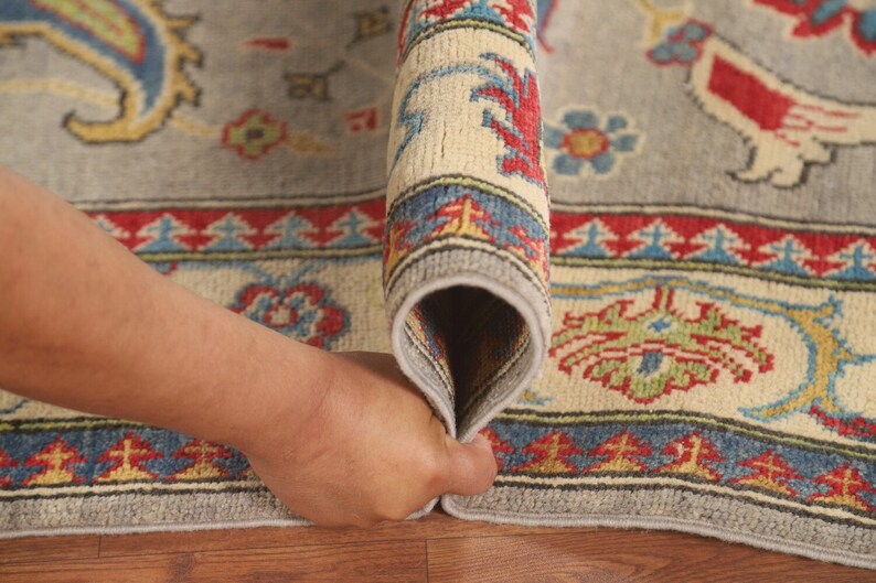 Handmade Green / Gray Kazak Oriental Runner Rug 3x10 Etsy Canada