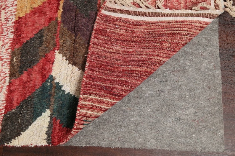 Handmade Red Tribal Moroccan Wool Rug 10x15 Etsy Canada