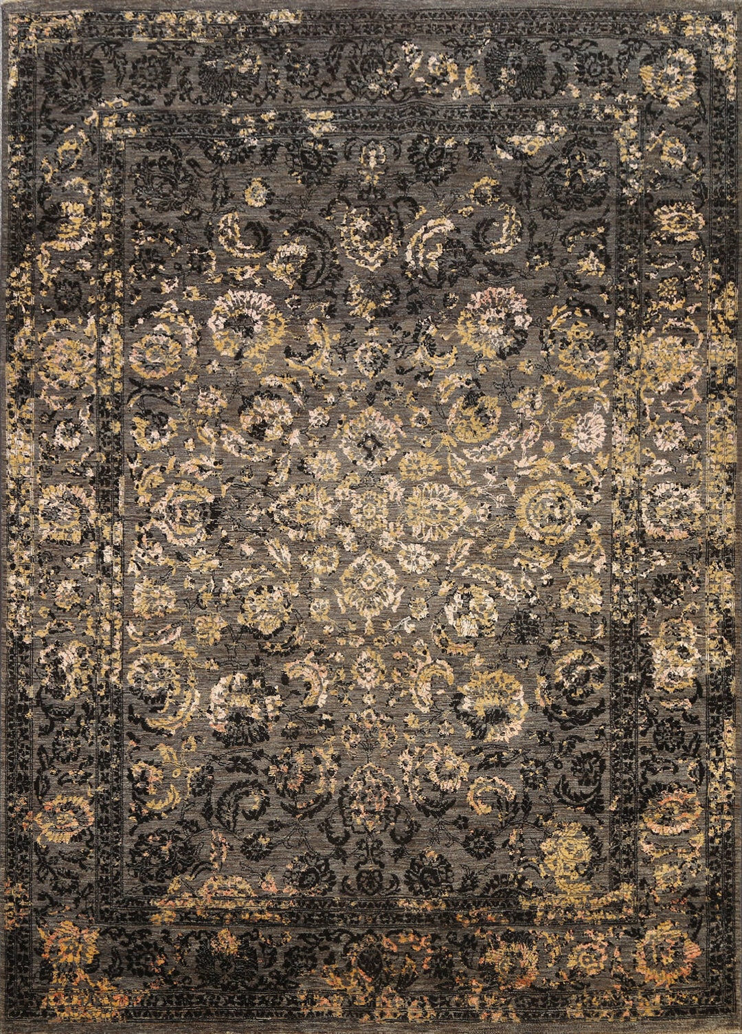 Handmade Distressed Area Rug 8x10, Vegetable Dye, Brown Carpet Etsy