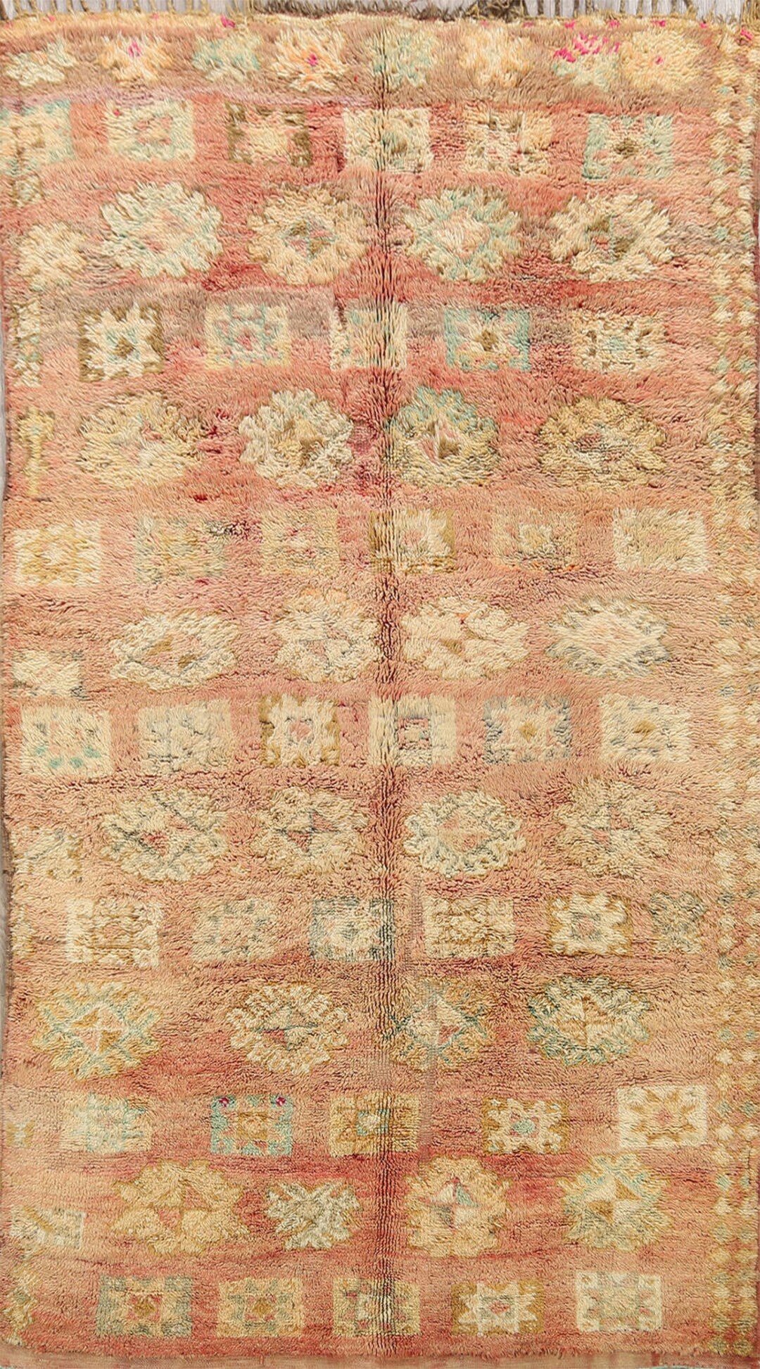 Antique Tribal Moroccan Rug 6x9, Handknotted Wool Carpet, Oriental Rug