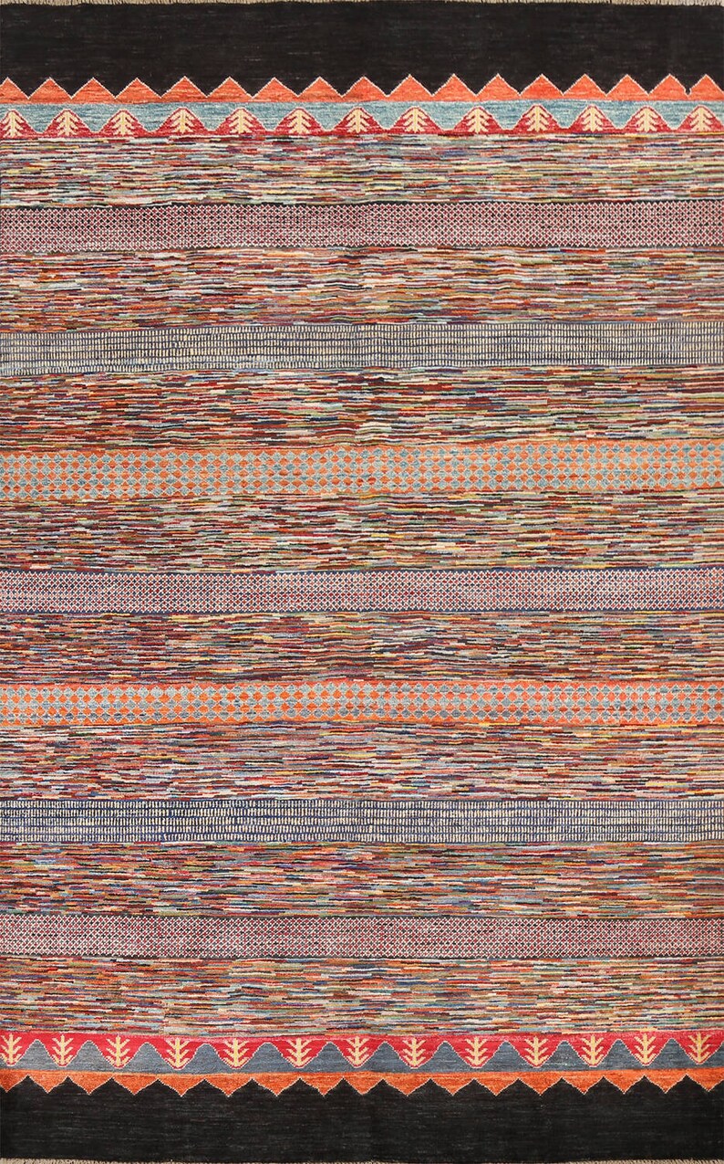 Tribal Gabbeh Rug 7x10, Handknotted Wool Carpet Etsy Canada