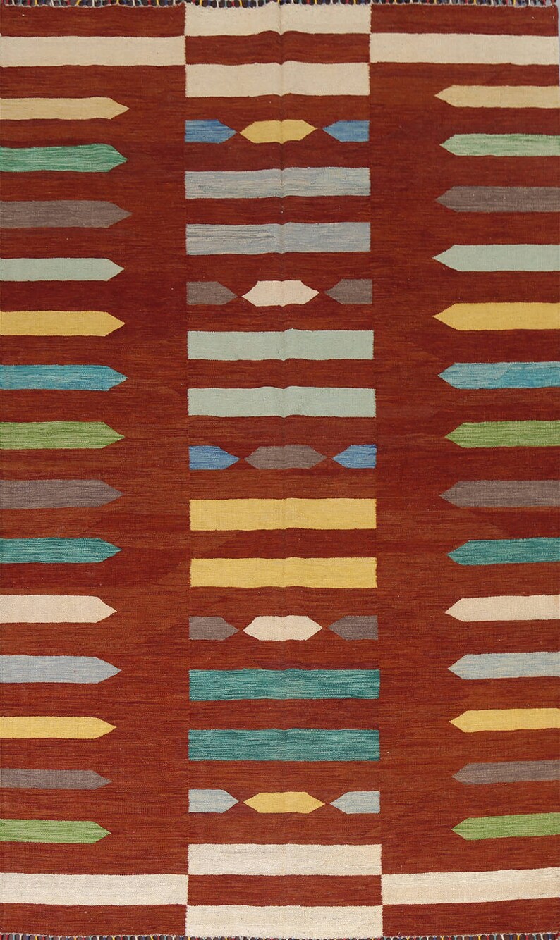 Flatwoven Kilim Rug 7x10, Handmade Wool Carpet Etsy Canada