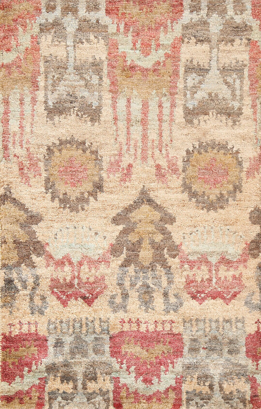 Allover Moroccan Jute Rug 4x6 Handknotted Foyer Carpet Etsy