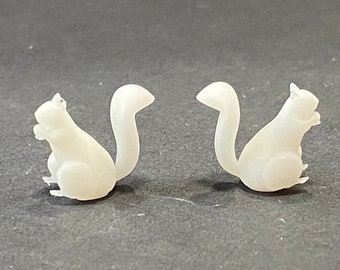 1:24 Scale Squirrels (2) Kit * Dollhouse Miniature * G Scale / Gauge * 3D Printed * ShopMiniDecorandMore * Diorama * Model Train Half Scale