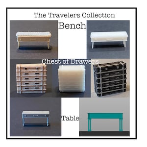 1:24 Scale Travelers Collection Kits * Dollhouse Miniature * G Gauge * 3D Printed * ShopMiniDecorandMore * Diorama Model Train Half Scale