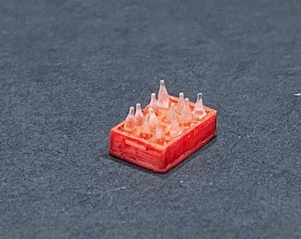 1:48 Scale “Glass” Soda bottles (12) in crate Kit * Dollhouse Miniature * O Scale Gauge 3D Printed ShopMiniDecorandMore Diorama Model Train