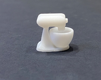 Kit de batidora de pie de cocina a escala 1:87 * Miniatura de casa de muñecas * Escala estándar HO * Impreso en 3D * ShopMiniDecorandMore * Diorama * Tren modelo * Micro