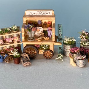 1:48 Flower Stand Bausatz * Puppenhausminiatur * Maßstab O * 3D gedrucktes Puppenhausminiatur