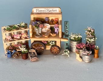 1:48 Scale Flower Stand Kit * Dollhouse Miniature * O Scale / Gauge * 3D Printed Dollhouse Miniature