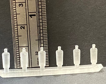 1:24 Schaal Shampoo flessen (6) Set * Poppenhuis Miniatuur * G Spoor * 3D Geprint * ShopMiniDecorandMore * Diorama * Modeltrein * Halfschaal