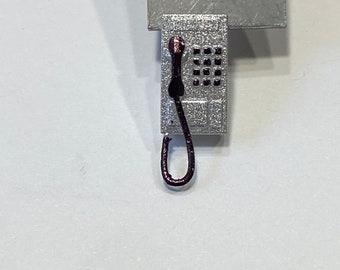 Kit telefono da parete in scala 1:48 * Miniatura per casa delle bambole * Scala O * Stampato in 3D * ShopMiniDecorandMore * Diorama * Modellismo ferroviario * Quarto di dollaro