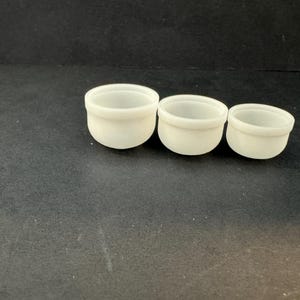 1:24スケール セラミックミキシングボウルセット (3) キット * ドールハウスミニチュア * Gゲージ * 3Dプリント * ShopMiniDecorandMore * ジオラマ * 鉄道模型 * ハーフ
