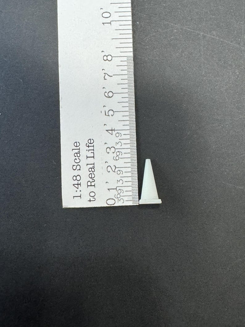 Scale Decal Mill Ruler Conical Type Set 1:48 Scale Construction Cone Kit * Dollhouse Miniature * O Gauge * 3D ...