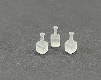 1:24 Scale Liquor Decanters (3)  Kit * Dollhouse Miniature * G Gauge * 3D Printed * ShopMiniDecorandMore * Diorama * Model Train* Half Scale