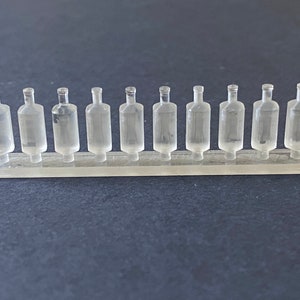 1:24 Scale Liquor Bottles (10) Kit * Dollhouse Miniature * G Scale / Gauge * 3D Printed * ShopMiniDecorandMore * Diorama * Model Train