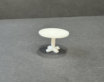 1:144 Scale Round Dining Table (42in in RL) Kit * Dollhouse Miniature * N Gauge * 3D Printed *ShopMiniDecorandMore Diorama Model Train Micro