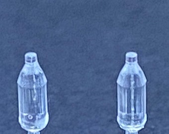 1:24 Scale Water Bottles Kit (6 in set) Kit * Dollhouse Miniature * G Gauge * 3D Printed * ShopMiniDecorandMore * Diorama *Model Train *Half