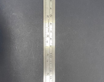 Metal Straight Edge Ruler 6Inch great for small scale use with X-acto knife use * Printie Cutting ShopMiniDecorandMore Diorama Model Train
