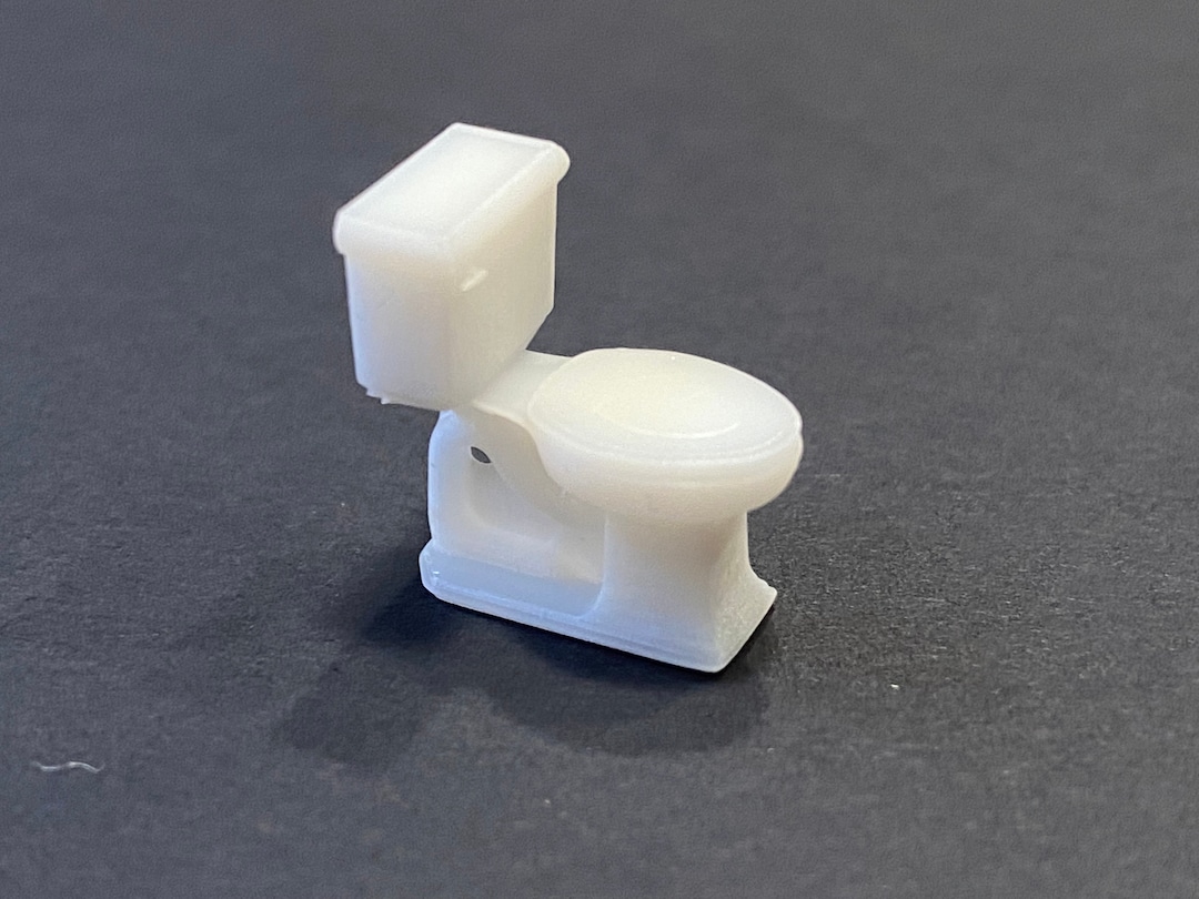 Restroom Scale Model Kit 1:48 Scale Toilet Kit * Dollhouse Miniature * O Gauge * 3D Printed ...
