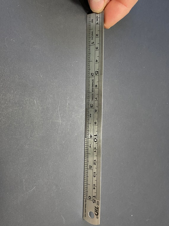 Metal Straight Edge Ruler 6inch Great for Small Scale Use With X-acto Knife  Use Printie Cutting Shopminidecorandmore Diorama Model Train 