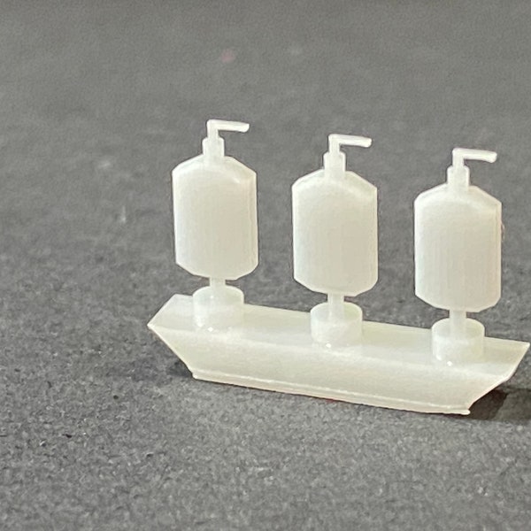 1:12 Scale Hand Soap Bottles 3 in set Kit * Dollhouse Miniature * 3D Printed * ShopMiniDecorandMore * Diorama * Model Train