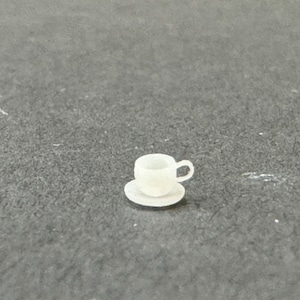 1:48 Scale Footed Teacups with Saucers (4) Kit * Dollhouse Miniature * O Gauge * 3D Printed * ShopMiniDecorandMore * Diorama * Model Train