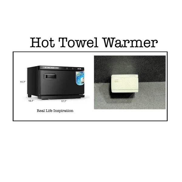 1:48 Scale Hot Towel Warmer for Salon or  Spa Kit * Dollhouse Miniature * O Gauge * 3D Printed * ShopMiniDecorandMore * Diorama Model Train