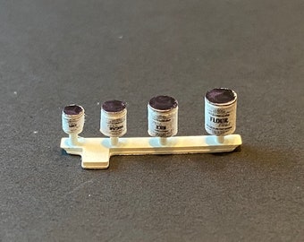 1:48 Scale Canister Set ROUND Kit * Dollhouse Miniature * O Scale / Gauge * 3D Printed * ShopMiniDecorandMore * Diorama * Model Train