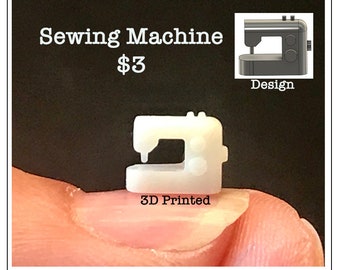 1:48 Scale sewing machine Kit * Dollhouse Miniature * O Scale / Gauge * 3D Printed  * ShopMiniDecorandMore * Diorama * Model Train