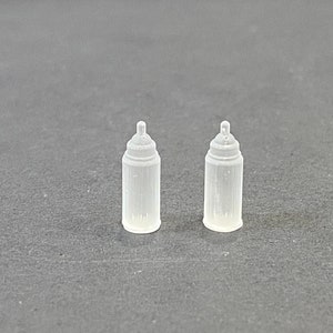 1:12 Scale Baby Bottles (2)  Kit * Dollhouse Miniature * 3D Printed * ShopMiniDecorandMore * Diorama * Model Train