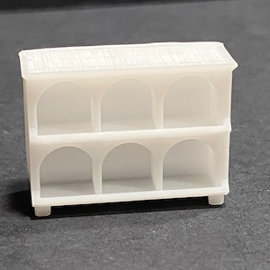 1:48 Scale Arched Cubby Cabinet Kit * Dollhouse Miniature * O Gauge * 3D Printed * ShopMiniDecorandMore * Diorama * Model Train
