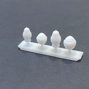 1:24 Scale Ginger Jars (4) Kit * Dollhouse Miniature * G Scale / Gauge * 3D Printed * ShopMiniDecorandMore * Diorama Model Train Half Scale