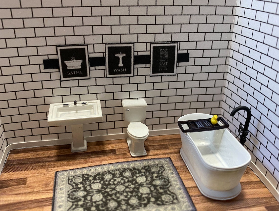 Bambole Fai Mobili Per Casa Bambole Barbie Bagno In Miniatura Fai Da Te Mobili Per Casa - Foto 5