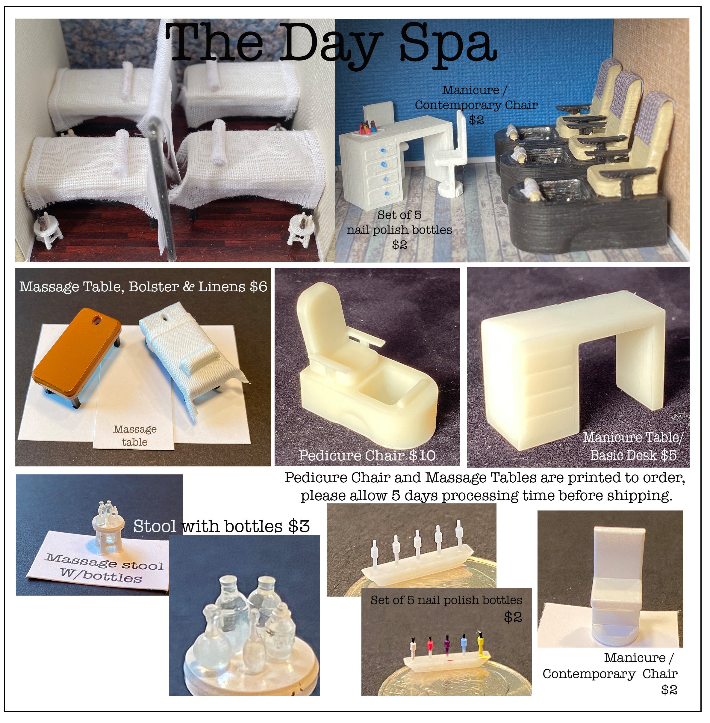1:48 Scale Contemporary Chair Kit * Dollhouse Miniature * O Gauge * 3D ...