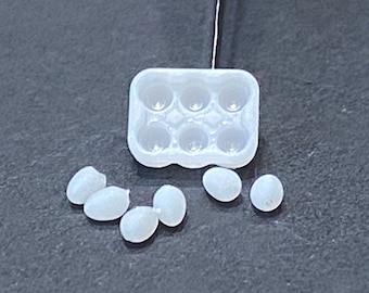 1:48 Scale Egg Crate w/ 6 eggs Kit * Dollhouse Miniature * O Scale / Gauge * 3D Printed * ShopMiniDecorandMore * Diorama * Model Train