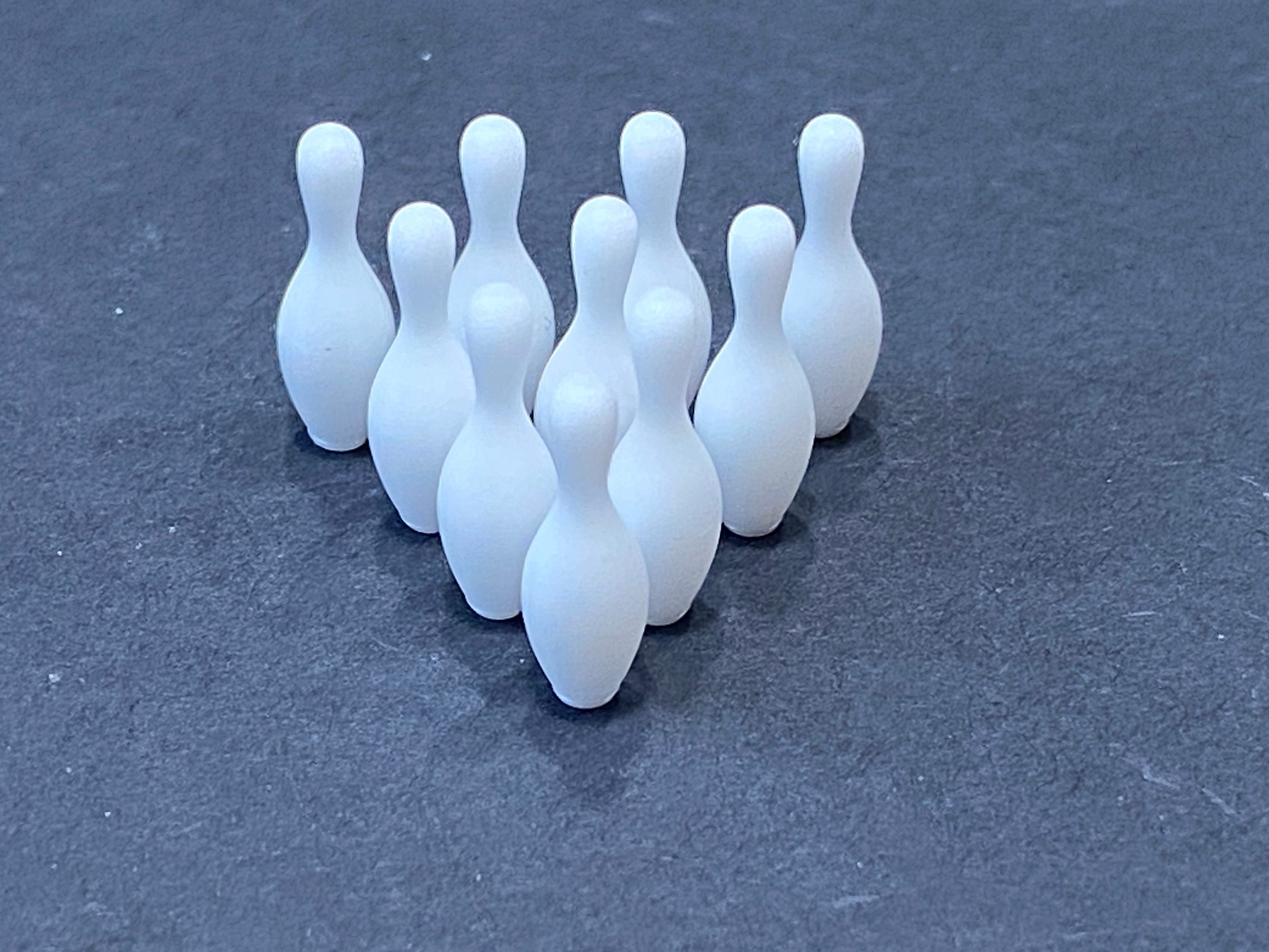 1:48スケール ボウリングピン (10) キット * ドールハウスミニチュア