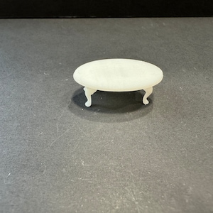 1:144 scale Oval Fancy Coffee Table kit * Dollhouse Miniature * N Gauge * 3D Printed * ShopMiniDecorandMore * Diorama * Model Train * Micro
