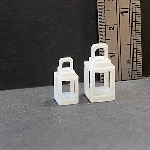 1:24 Scale Square Lantern Set of 2 Kit * Dollhouse Miniature * G Scale / Gauge * 3D Printed * ShopMiniDecorandMore * Diorama * Model Train