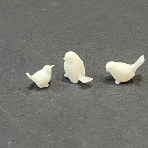 1:48 Scale Birds (3) Kit * Dollhouse Miniature * O Scale / Gauge * 3D Printed * ShopMiniDecorandMore * Diorama * Model Train