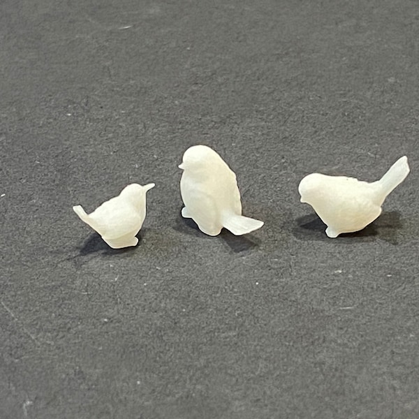 1:12 Scale Birds (3) Kit *  Dollhouse Miniature * 3D Printed * ShopMiniDecorandMore * Diorama * Model Train