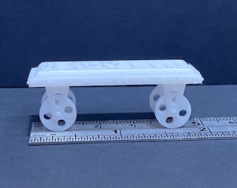 1:24 Scale Bench with Wheels Kit * Dollhouse Miniature * G Gauge * 3D Printed * ShopMiniDecorandMore * Diorama * Model Train * Half Scale