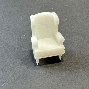 1:144 scale Fireside Chair Kit  * Dollhouse Miniature * N Gauge * 3D Printed * ShopMiniDecorandMore * Diorama * Model Train * Micro