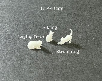 Maßstab 1:144 Katze WAHL Haltungs-Kit * Puppenhaus Miniatur * Spur N * 3D gedruckt * ShopMiniDecorandMehr * Diorama * Modelleisenbahn Micro