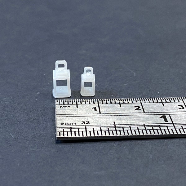 1:48 Scale Square Lantern Set of 2 Kit * Dollhouse Miniature * O Scale / Gauge * 3D Printed * ShopMiniDecorandMore * Diorama * Model Train